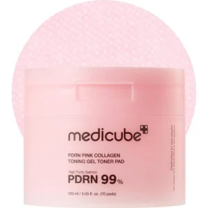 Medicube DRN Pink Collagen Pads Τόνωσης Προσώπου 70τμχ – Αναζωογόνηση και Φρεσκάδα