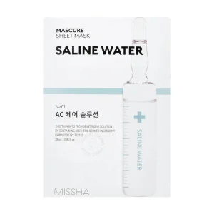 Missha Saline Water Sheet Μάσκα Προσώπου για Επανόρθωση 28ml - Ενυδάτωση & Αναζωογόνηση