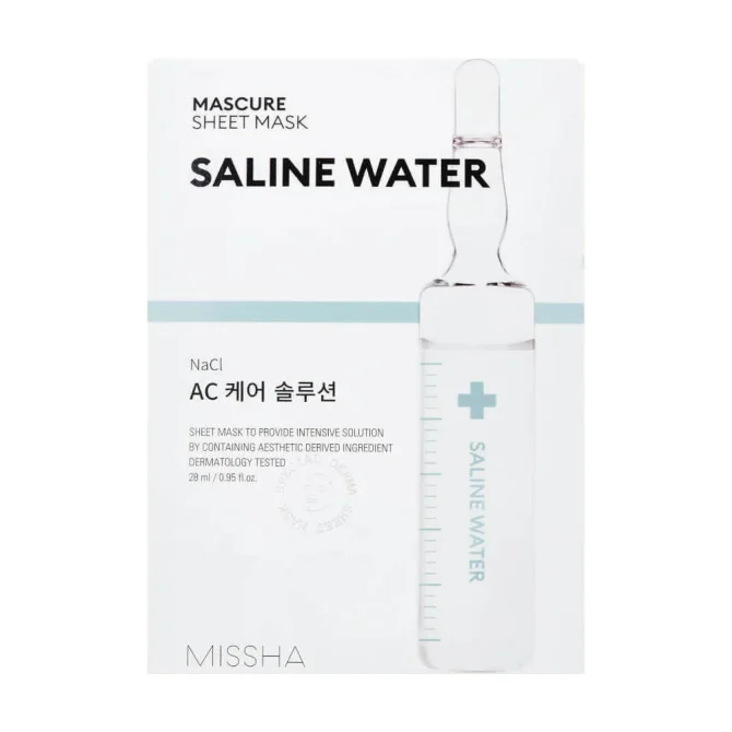 missha-saline-water-sheet-mask-28ml Missha Saline Water Sheet Μάσκα Προσώπου για Επανόρθωση 28ml - Ενυδάτωση & Αναζωογόνηση
