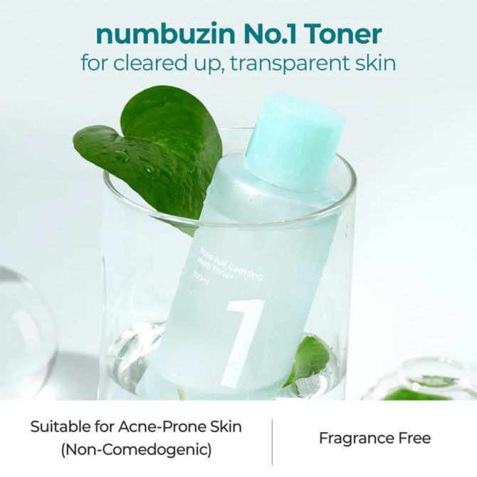 Numbuzin Υγρό Τόνωσης 3 Numbuzin Υγρό Τόνωσης Προσώπου 300ml – Φυσική Φροντίδα για Λαμπερή Επιδερμίδα