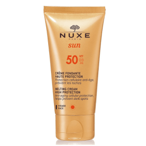 Nuxe Sun Melting Cream SPF50 αντηλιακή κρέμα προσώπου με υψηλή προστασία