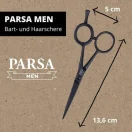 PARSA Men Professional Beard-Hair Scissors 4.72" με Micro-Toothing & Αντιολισθητική Λαβή