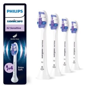 Philips Sonicare S2 Sensitive Ανταλλακτικές Κεφαλές HX6054/87 4τμχ για Ηλεκτρική Οδοντόβουρτσα