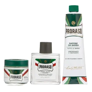 Proraso Vintage Gino Σετ Περιποίησης Γενιών με Pre-shave, Κρέμα Ξυρίσματος & After Shave Balm