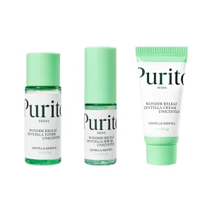 Purito Seoul Wonder Releaf Centella Mini Σετ Περιποίησης για Ενυδάτωση - 3 τμχ