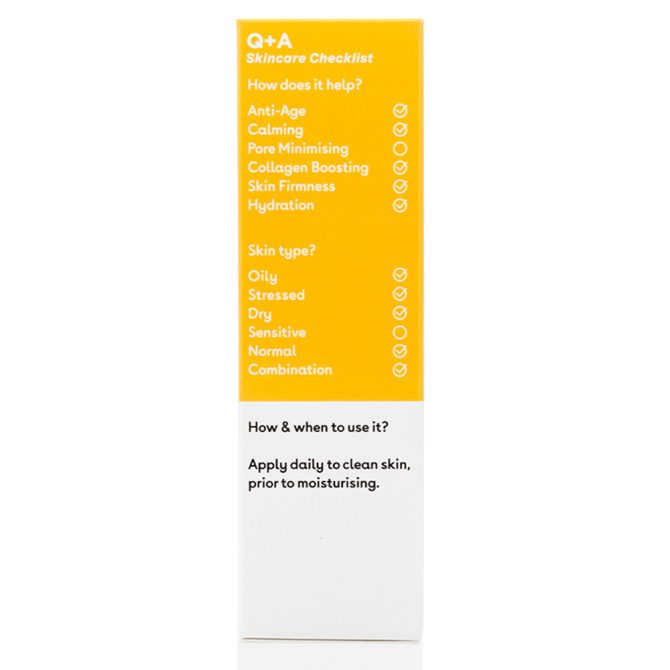 Q+A Natural Skincare Peptide 3