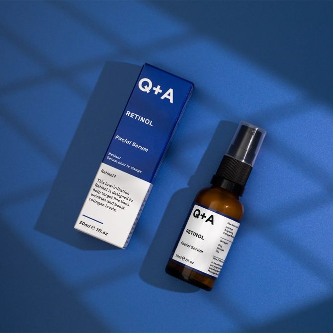 Q+A Natural Skincare Retinol Facial 0.2% Serum Προσώπου για Λάμψη 30ml
