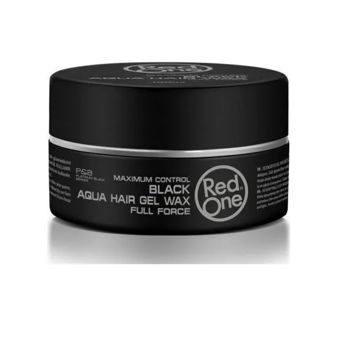 Red One Hair Gel Wax Black Aqua 150ml για Δυνατό Κράτημα & Φυσική Λάμψη