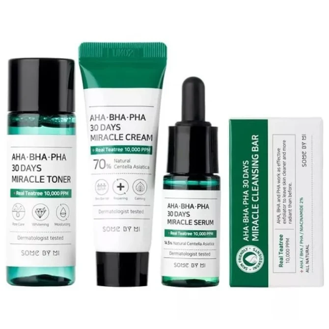 Some By Mi Aha Bha Pha 30 Days Miracle Starter Kit – Σετ Περιποίησης 4τμχ για Φυσική Ενυδάτωση Some By Mi Aha Bha Pha 30 Days Miracle Starter Kit – Σετ Περιποίησης 4τμχ για Φυσική Ενυδάτωση