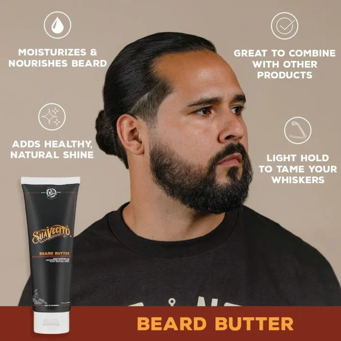Suavecito Beard Butter 118ml 4 Suavecito Balm Περιποίησης για Μουστάκι και Γένια 118ml