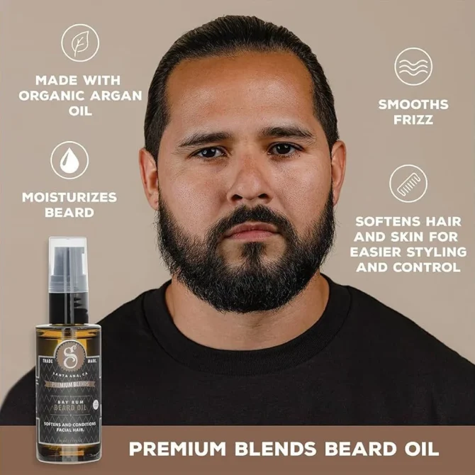 Suavecito Premium Blends Bay Rum 30ml 2 Suavecito Λάδι Περιποίησης για Γένια και Μουστάκι Premium Blends Bay Rum 30ml
