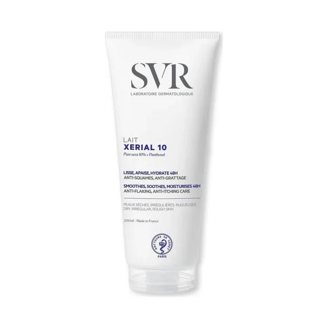 SVR Laboratoire Xerial 10 Lait Γαλάκτωμα Λείανσης με Ουρία 200ml για Βελούδινη Επιδερμίδα