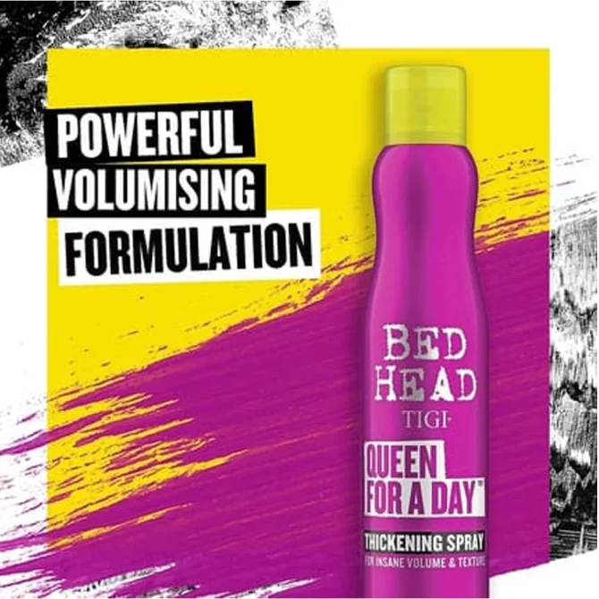 Tigi Bed Head Queen For A Day Thickening Spray 311ml 4 Tigi Bed Head Queen for a Day Spray Μαλλιών για Όγκο 311ml - Απολαύστε Πλούσιο Όγκο και Φρεσκάδα