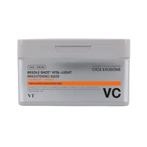Vt Cosmetics Reedle Shot Vita-Light Brightening Mask Μάσκα Προσώπου για Λάμψη & Ενυδάτωση με Νιασιναμίδη και Centella Asiatica - 30 Τεμάχια