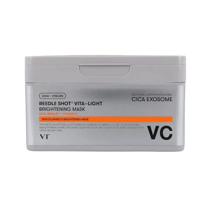 Vt Cosmetics Reedle Shot Vita-Light Brightening Mask Vt Cosmetics Reedle Shot Vita-Light Brightening Mask Μάσκα Προσώπου για Λάμψη & Ενυδάτωση με Νιασιναμίδη και Centella Asiatica - 30 Τεμάχια