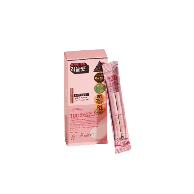 VT Cosmetics Collagen Reedle Shot 100 Serum Προσώπου με Κολλαγόνο για Αναζωογόνηση 10x2ml