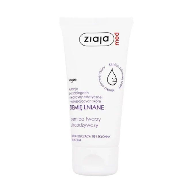 ziaja-med-linseed-24wri-krema-proswpou Ziaja Med Linseed Πλούσια 24ωρη Κρέμα Αναπλαστικής Φροντίδας Προσώπου 50ml