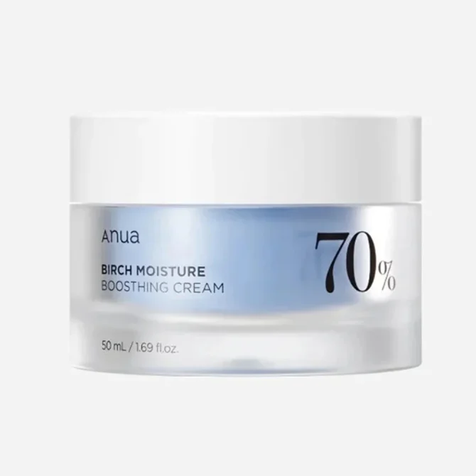 Anua Birch Moisture 70% Κρέμα Προσώπου 50ml για Ενυδάτωση και Ρύθμιση Λιπαρότητας με Υαλουρονικό Οξύ & Πανθενόλη
