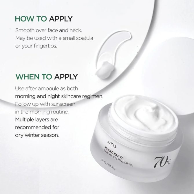 Anua Heartleaf 70% Intense Calming Cream 3