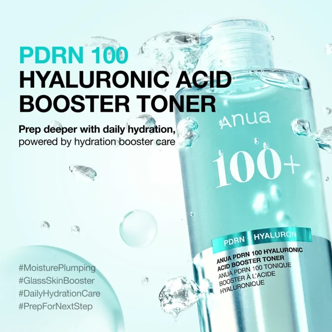 Anua PDRN 100 Hyaluronic Acid Booster Toner 250ml Τονωτική Λοσιόν Για Φρέσκια και Ενυδατωμένη Επιδερμίδα