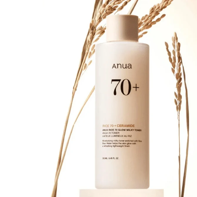 Anua Rice 70 Glow Milky Toner με Παράγωγα Ρυζιού 150ml για Φρέσκια και Ομοιόμορφη Επιδερμίδα