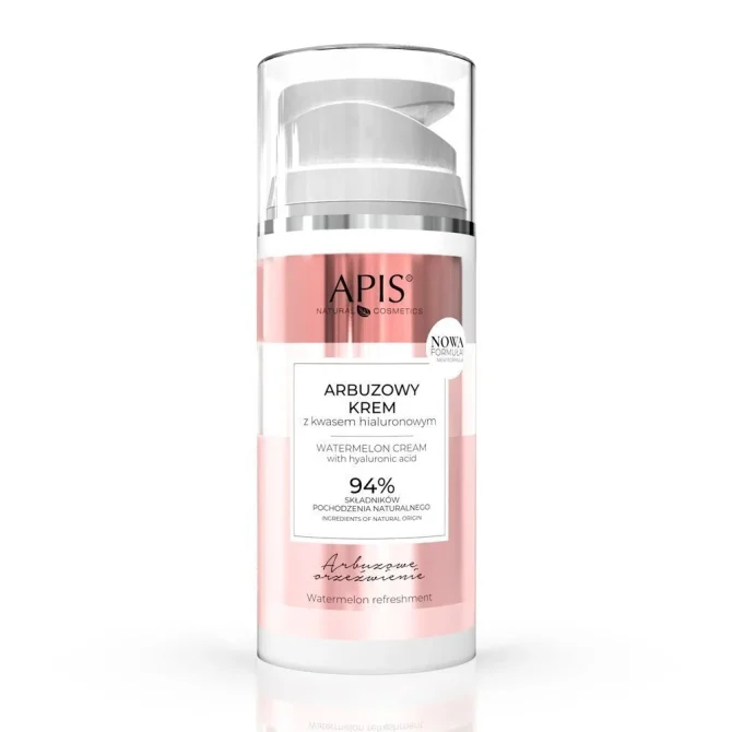 Apis Natural Cosmetics Watermelon Refreshment Κρέμα Προσώπου για 24ωρη Ενυδάτωση με Υαλουρονικό Οξύ 100ml