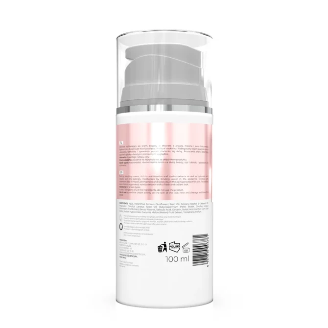Apis Natural Cosmetics Watermelon Refreshment Κρέμα Προσώπου για 24ωρη Ενυδάτωση με Υαλουρονικό Οξύ 100ml