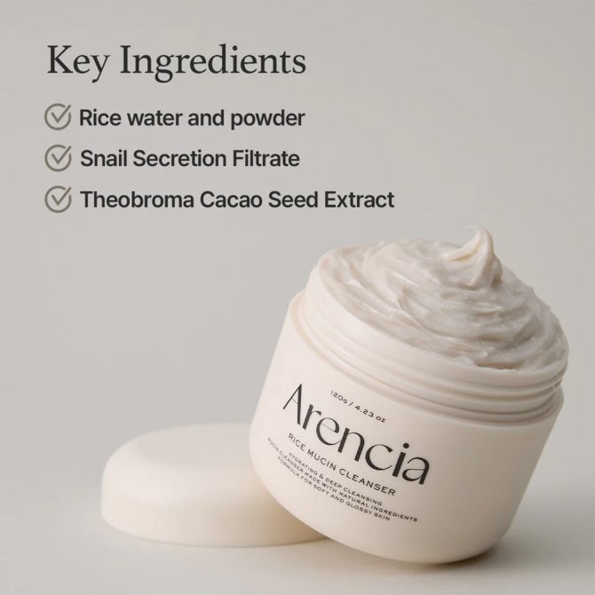Arencia Rice Mucin Cleanser 2