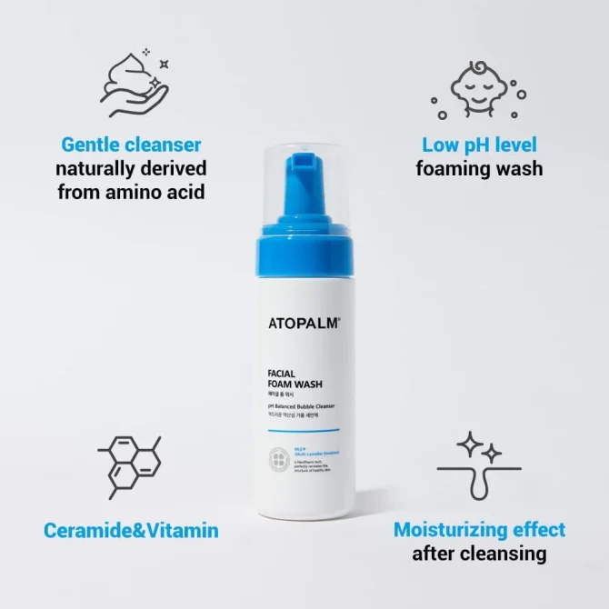 atopalm-facial-foam-baby-wash-150ml 3 Atopalm Facial Foam Wash 150ml – Απαλό Baby Wash Tear-Free