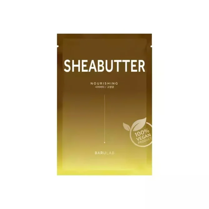 Barulab Shea Butter Sheet The Clean Vegan Μάσκα Προσώπου για Βαθιά Θρέψη και Ενυδάτωση