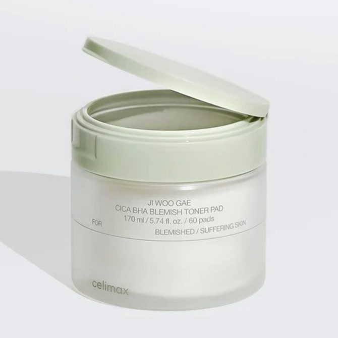 Celimax Cica Bha Blemish Toner Pad – 60 Τονωτικά Pads για Καθαρό Δέρμα