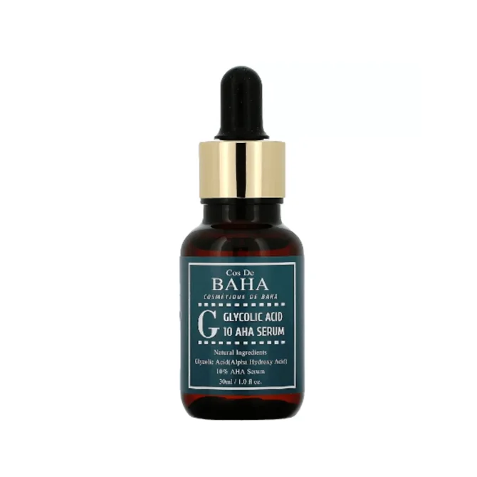Cos De Baha AHA Glycolic Acid 10% Serum 2 Cos De Baha AHA Glycolic Acid 10% Serum Προσώπου για Λάμψη και Αναζωογόνηση 30ml