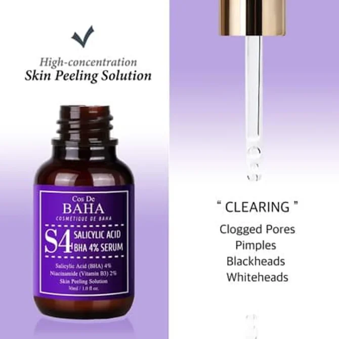 cos-de-baha-salicylic-acid-4-serum-30ml 4 Cos De Baha Salicylic Acid 4% Καταπραϋντικό & Ενυδατικό Serum με Centella & Σαλικυλικό Οξύ 30ml