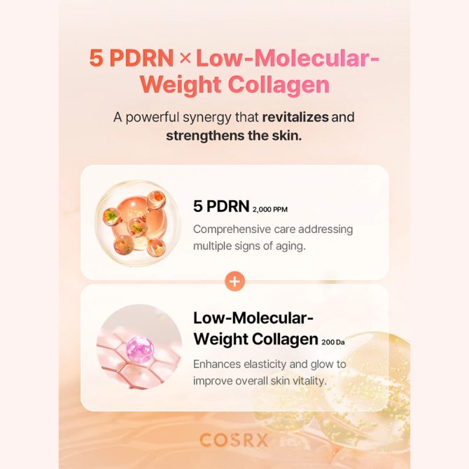 Cosrx 5 Pdrn Collagen Intense Vitalizing Serum 100ml – Αντιγηραντικός Ορός Προσώπου