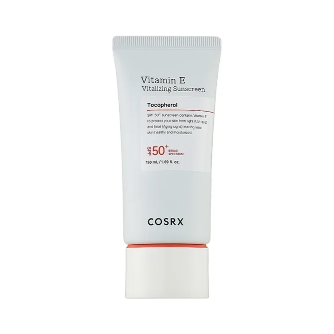 Cosrx Vitamin E SPF50+ antiliaki krema prosopou 150ml Cosrx Vitamin E SPF50+ Αντηλιακή Κρέμα Προσώπου για Προστασία & Ενυδάτωση 150ml