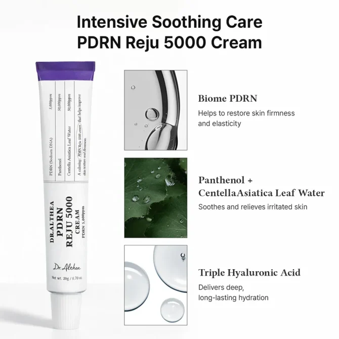Dr.Althea PDRN Reju 5000 Cream 20g Κρέμα Προσώπου για Ενυδάτωση