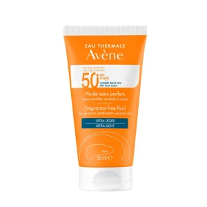 Eau Thermale Avène Fluide Solaire Sans Parfum SPF50 - Άοσμη Αντηλιακή Κρέμα Προσώπου 50ml