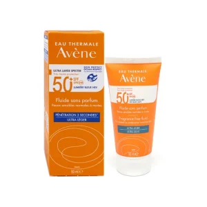 Eau Thermale Avène Fluide Solaire Sans Parfum SPF50 - Άοσμη Αντηλιακή Κρέμα Προσώπου 50ml
