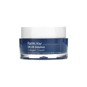 Farm Stay DR.V8 Solution Collagen Cream Προσώπου 50ml για Υπερενυδάτωση και Λάμψη
