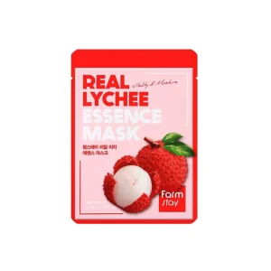 Farmstay Real Lychee Essence Mask 23ml Μάσκα Προσώπου με Λίτσι