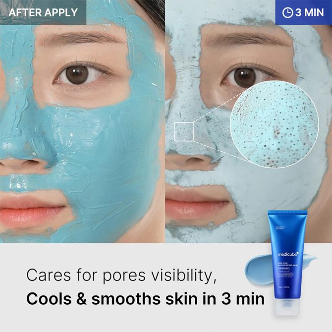 Medicube Zero Pore Blackhead Mud Mask 4 Medicube Zero Pore Blackhead Mud Mask 100g – Μάσκα Καθαρισμού Πόρων