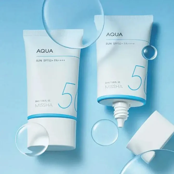 Missha All Around Safe Block Aqua Sun Gel SPF50 - Αδιάβροχη Αντηλιακή Κρέμα Προσώπου 50ml