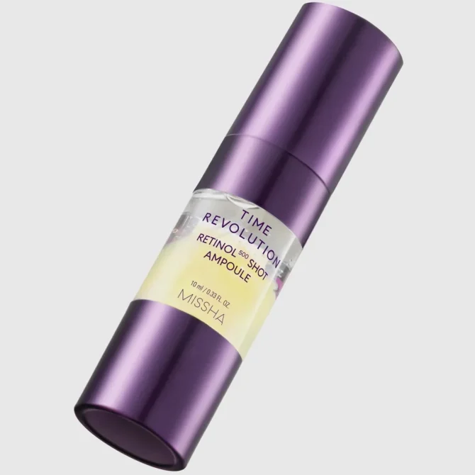 Missha Time Revolution Retinol 500 Shot Ampoule 5 Missha Time Revolution Retinol 500 Shot Ampoule - Ορός Νύχτας με Ρετινόλη 10ml
