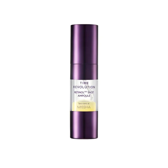 Missha Time Revolution Retinol 500 Shot Ampoule Missha Time Revolution Retinol 500 Shot Ampoule - Ορός Νύχτας με Ρετινόλη 10ml