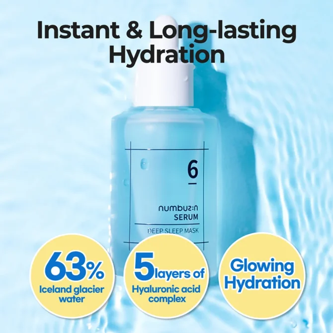 Numbuzin No.6 Deep Sleep Mask Μάσκα Ομορφιάς Προσώπου Νύχτας με Νιασιναμίδη για Λαμπερό Δέρμα