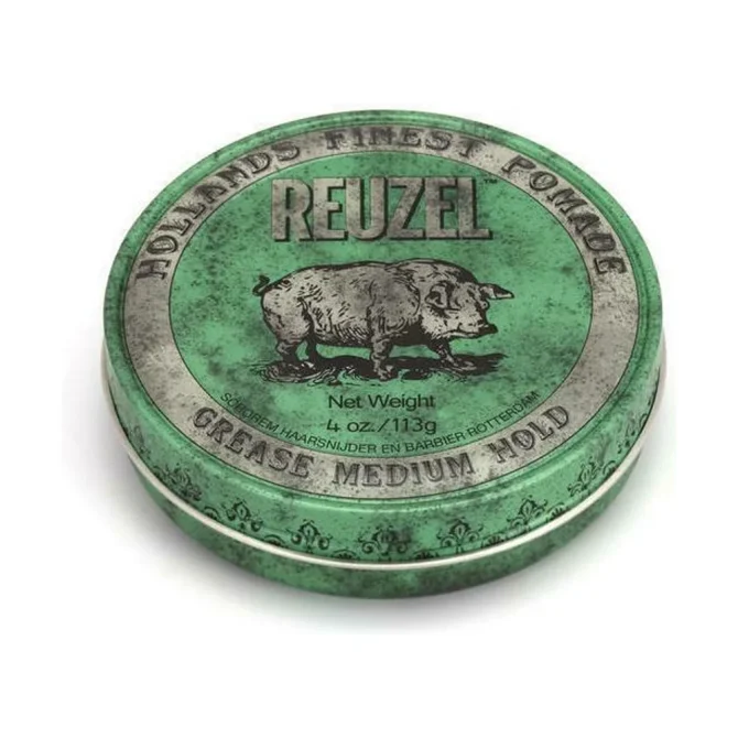 Reuzel Green Grease 113g Pomade Μαλλιών για Μεσαίο Κράτημα & Λάμψη