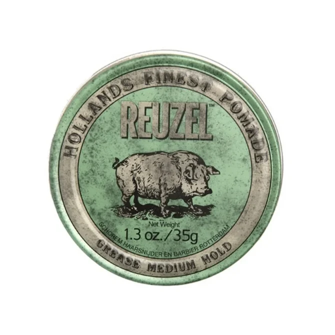 Reuzel Green Grease 113g Pomade Μαλλιών για Μεσαίο Κράτημα & Λάμψη