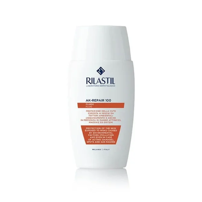 Rilastil Ak Repair Fluid SPF50 Αντηλιακή Κρέμα Προσώπου 50ml - Μέγιστη Προστασία και Φροντίδα