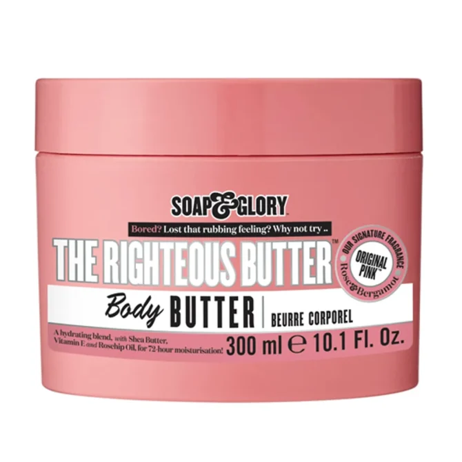 Soap & Glory The Righteous Butter 300ml 2 Soap & Glory The Righteous Butter Σώματος για Όλες τις Επιδερμίδες 300ml