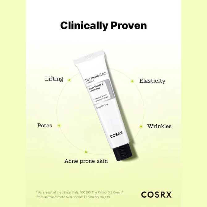 Cosrx The Retinol 0.3 Face Cream 50ml – Κρέμα Προσώπου με Ρετινόλη